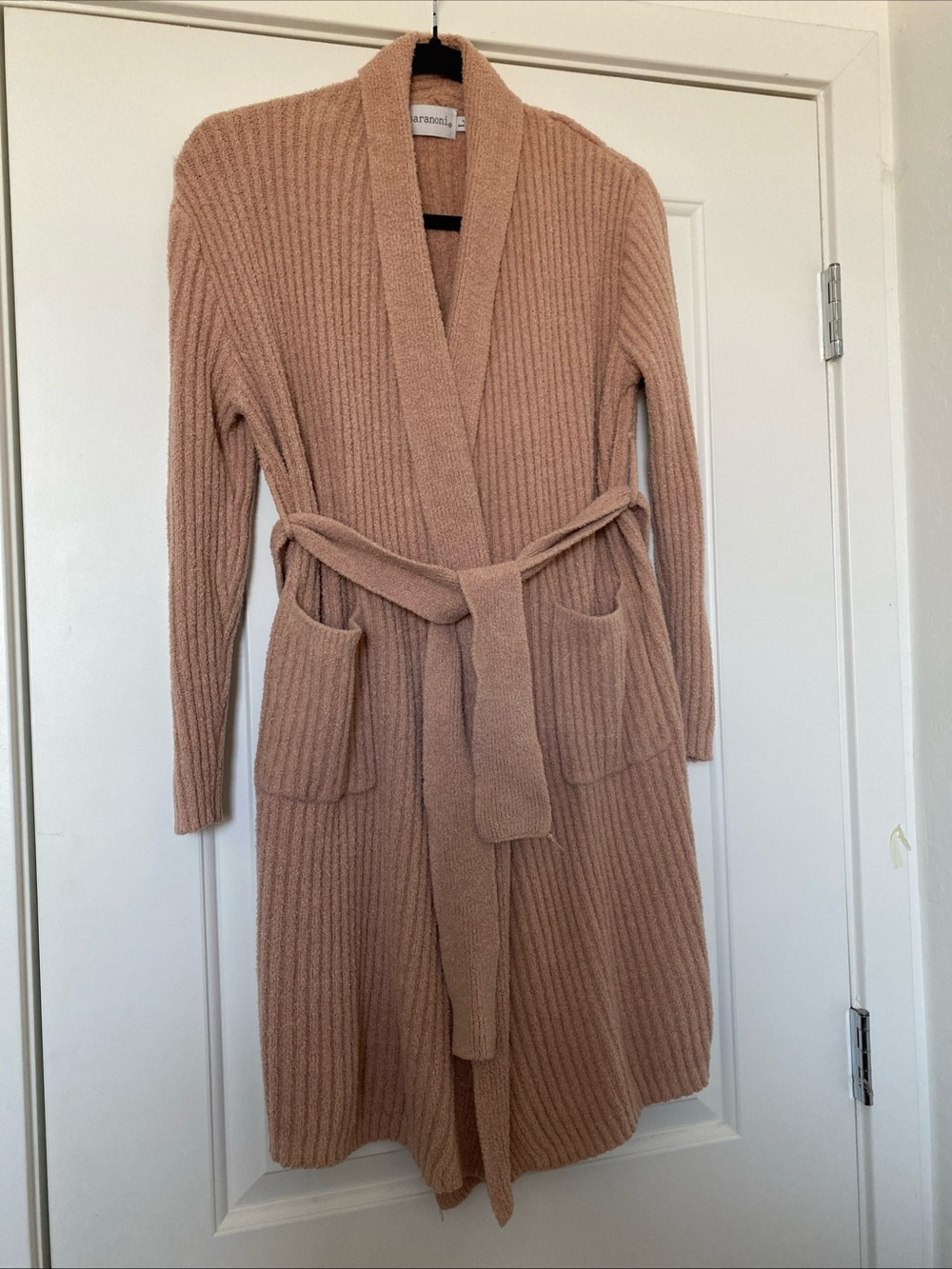 Saranoni Luxury Chenille Ribbed Robe Size Large - Picture 5 of 7